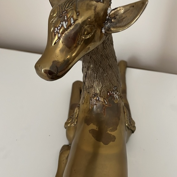 Sigma Taste Seller Deer Gazelle Statue Figure Brass - Picture 6 of 11